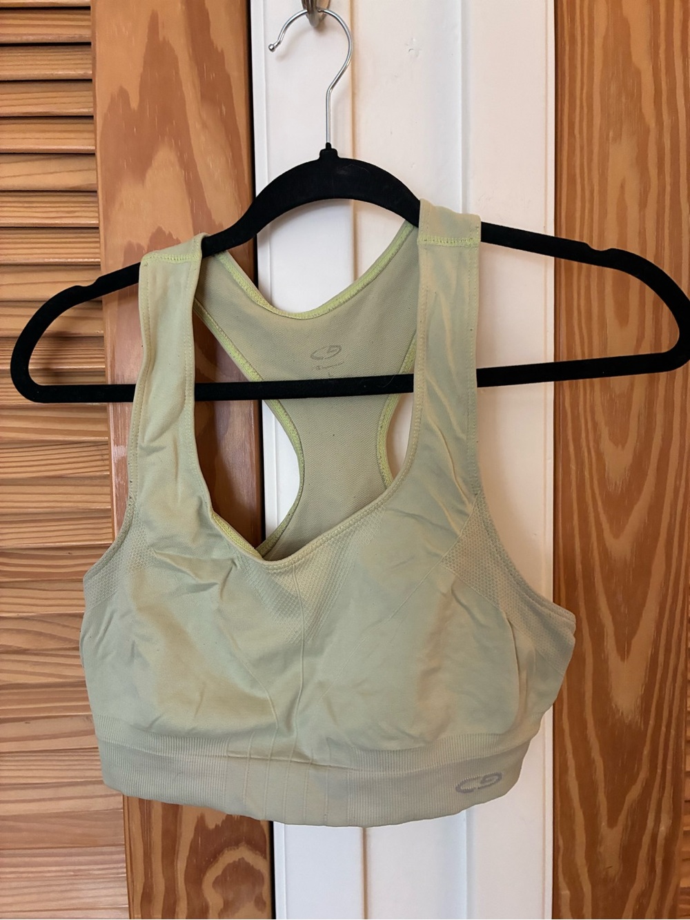 Light Green Racerback Sports Bra - Women size large